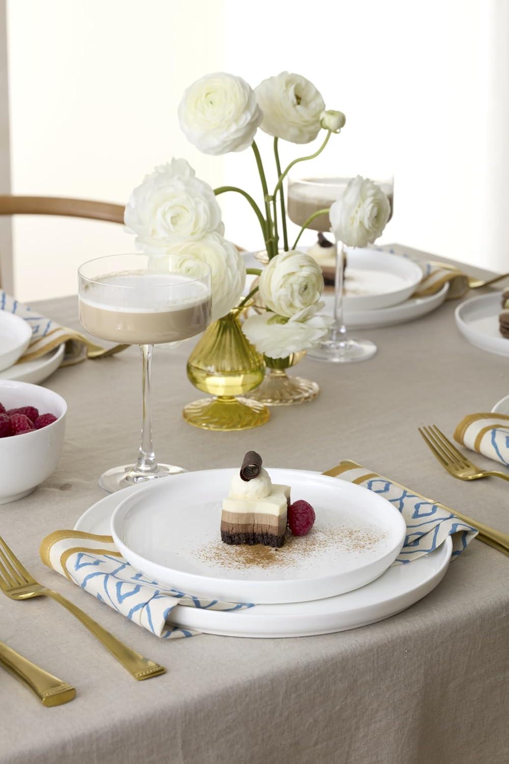 imageLenox 899190 Modern White Coupe 18Piece Dinnerware Set Service For 6