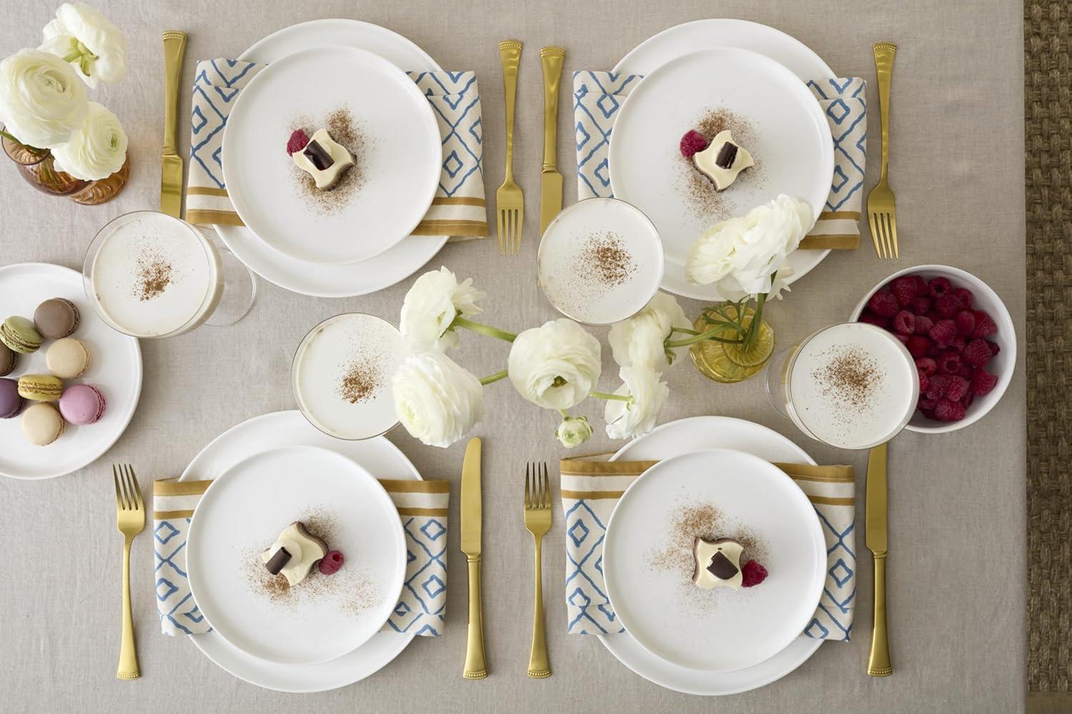 imageLenox 899190 Modern White Coupe 18Piece Dinnerware Set Service For 6