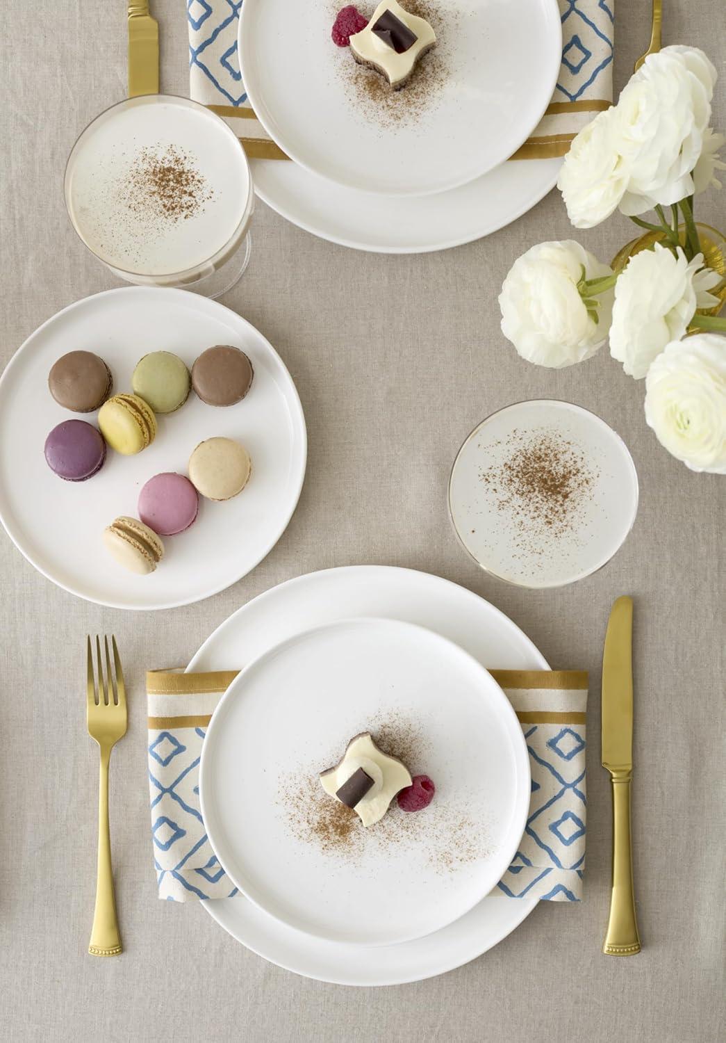 imageLenox 899191 Modern White Coupe 24Piece Dinnerware Set Service For 8