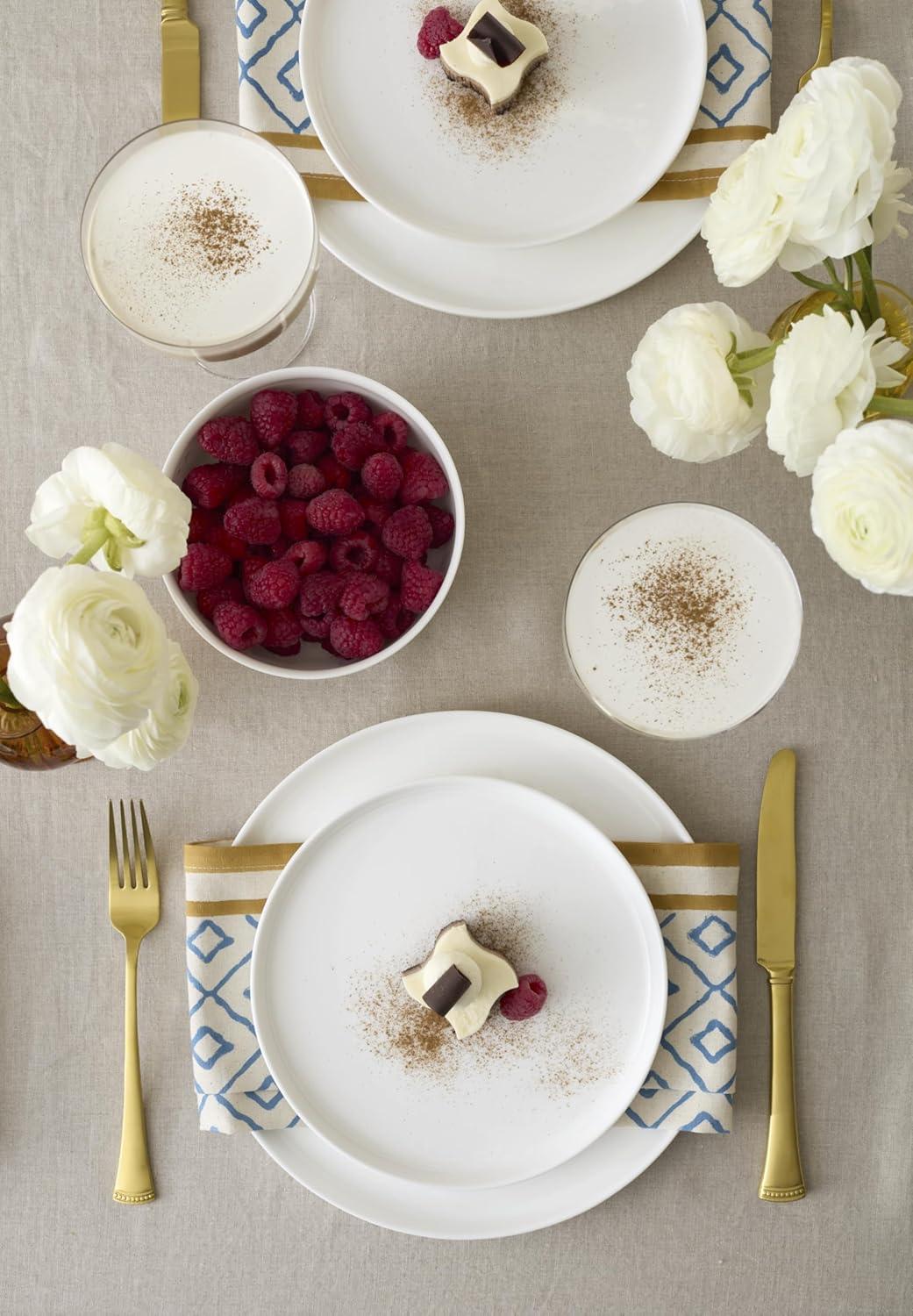 imageLenox 899191 Modern White Coupe 24Piece Dinnerware Set Service For 8