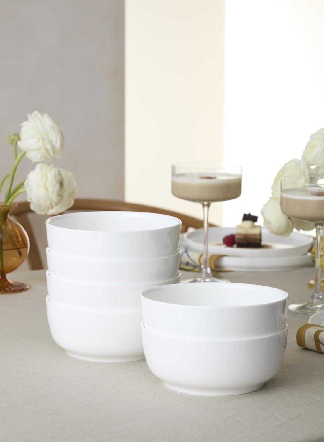 imageLenox 899191 Modern White Coupe 24Piece Dinnerware Set Service For 8