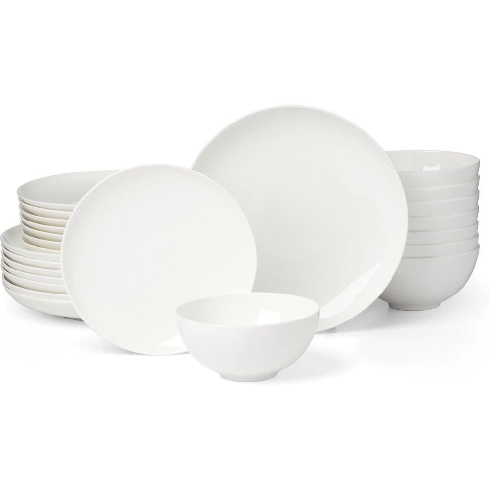 imageLenox 899188 Studio 1414 Coupe 24Piece Dinnerware Set Service For 8