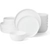 Lenox 899190 Modern White Coupe 18-Piece Dinnerware Set, Service For 6