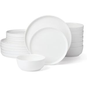 Lenox 899190 Modern White Coupe 18-Piece Dinnerware Set, Service For 6