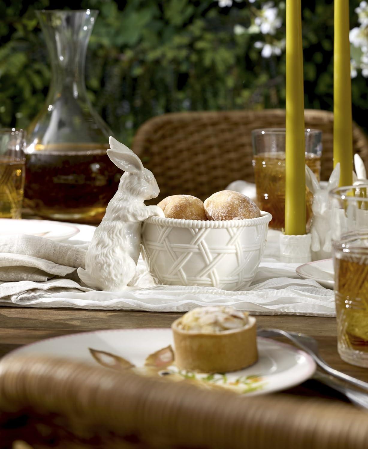 imageLenox 897157 Wicker Creek Bunny Candy Dish Easter Serveware