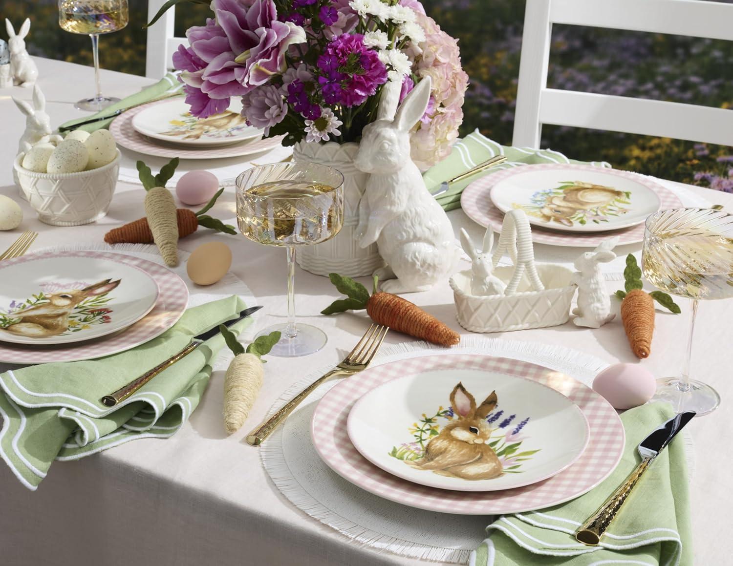 imageLenox 897157 Wicker Creek Bunny Candy Dish Easter Serveware