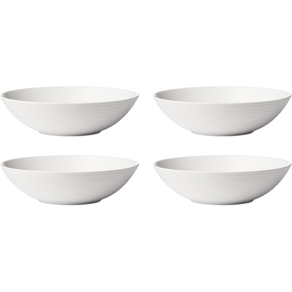 imageLenox 894661 Lx Collective White Fruit Bowls Set Of 4Low Bowls Set of 4