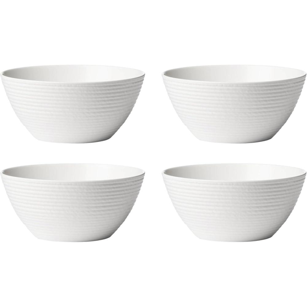 imageLenox 894661 Lx Collective White Fruit Bowls Set Of 4Small Bowls Set of 4