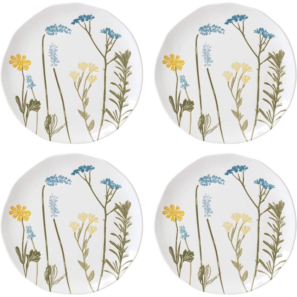 imageLenox 896608 Wildflowers Accent Plates Set of 4