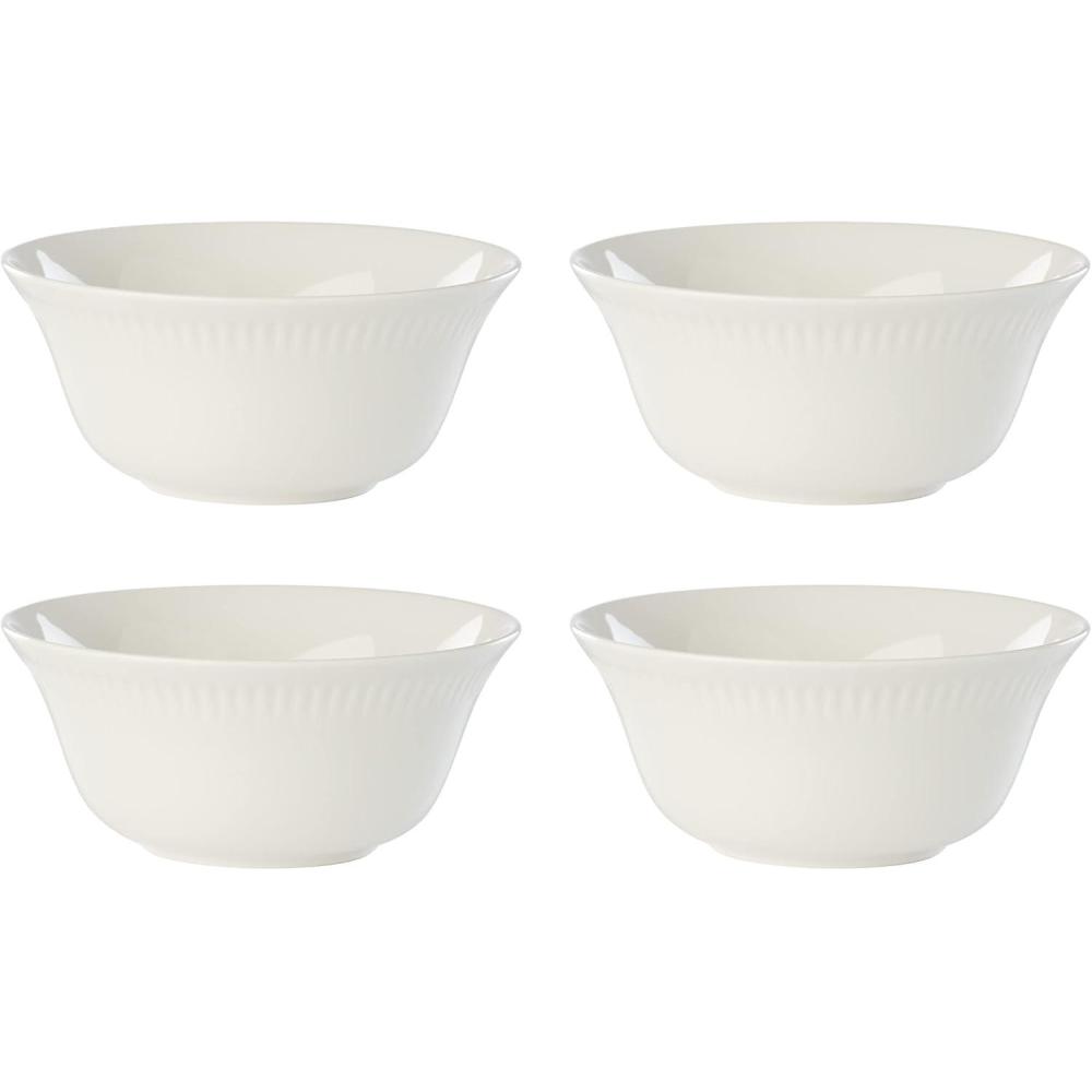 imageLenox White Profile Porcelain 4Piece Accent Plate Set 405 LB320 LB