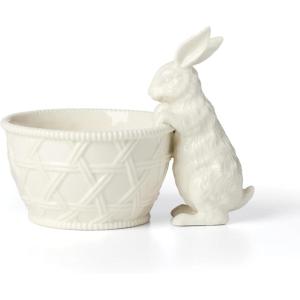 Lenox 897157 Wicker Creek Bunny Candy Dish, Easter Serveware