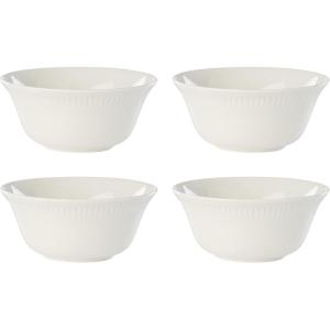 Lenox White Profile Porcelain 4-Piece Accent Plate Set, 4.05 LB(3.20 LB)