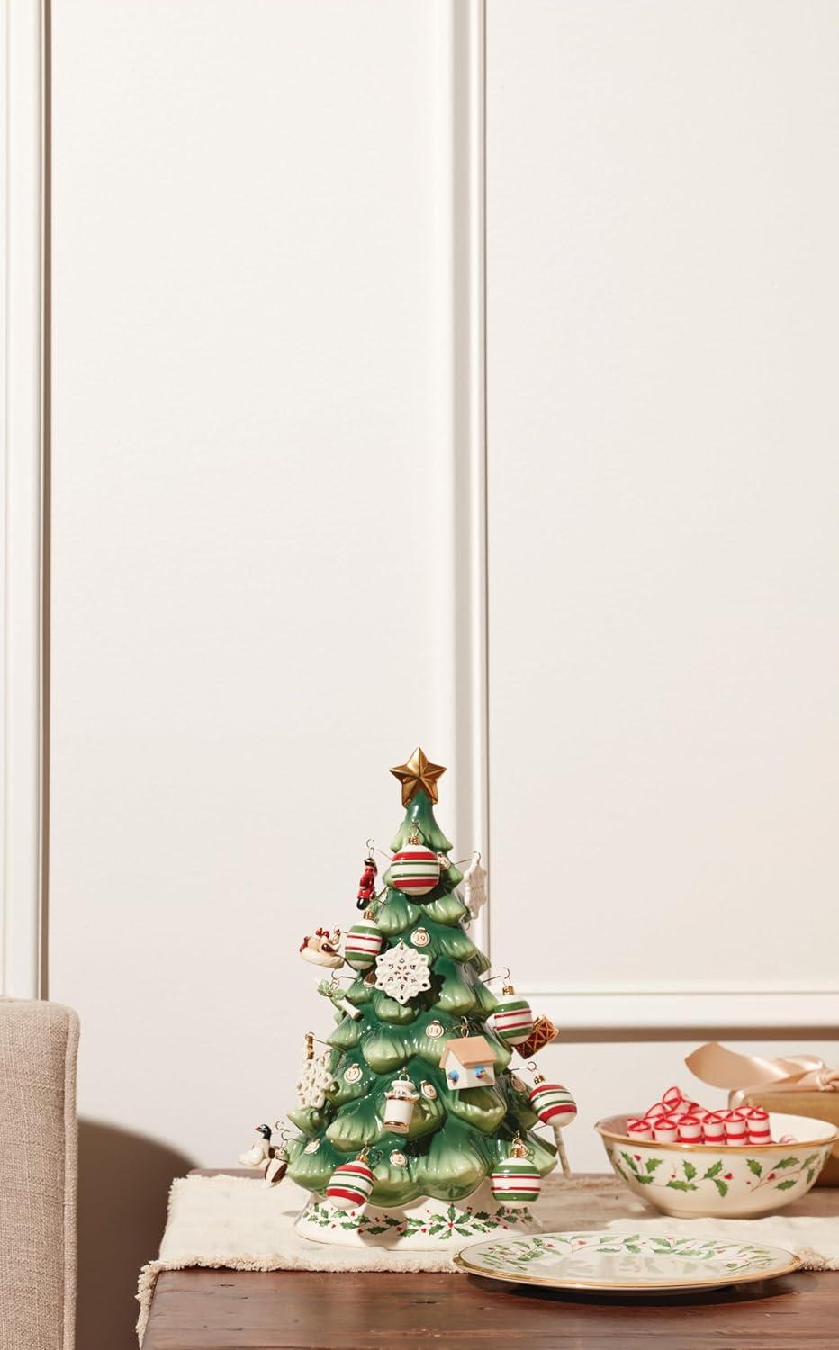 imageLenox 893625 Treasured Traditions Advent Calendar Tree amp Mini Ornaments 26Piece Set 25 Christmas Ornaments 1 Tree Figurine 2025 Christmas Decor amp Holiday DecorationsAdvent Calendar