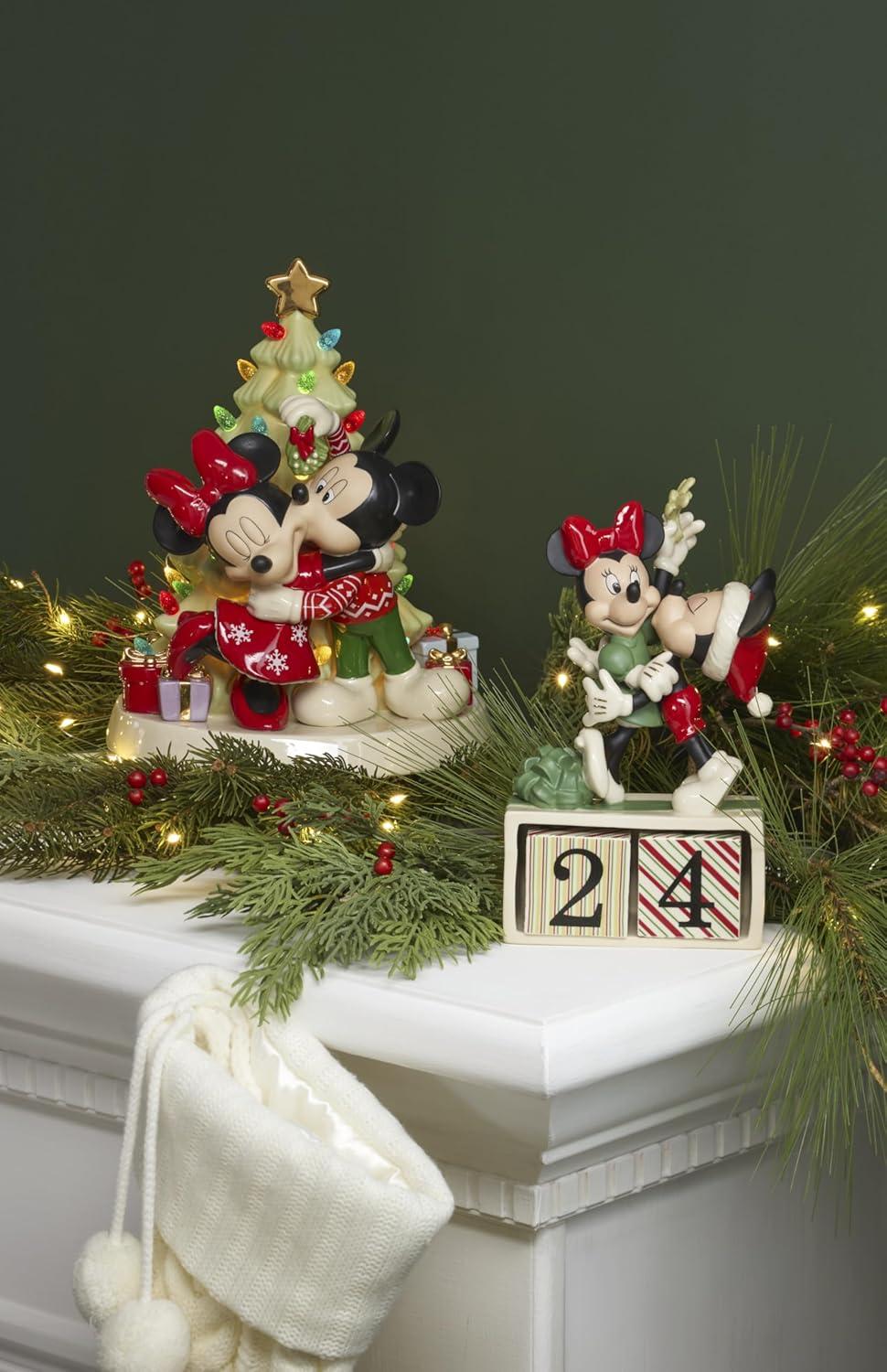 imageLenox 897677 Disney LightUp Tree Figurine Christmas Decorations Indoor Decor