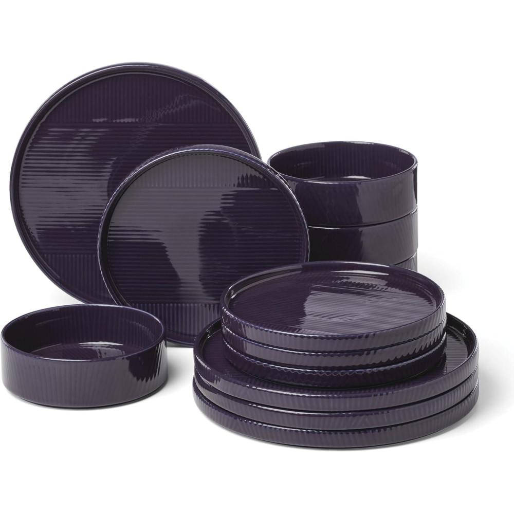 imageLenox 897798 Modulus 12Piece Dinnerware Set Nightshade