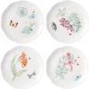 Lenox Butterfly Meadow 4-Piece Accent Plate Set, 3.79, Multi,White
