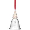 Lenox Ornaments, 2025 Babys 1st Christmas Rudolph Ornament, Silverplated Metal and Resin, Red Ribbon for Tree Decoration, Christmas Decorations, Winter Tree Ornaments, Rudolph Design (1 Piece)(Musical Bell)