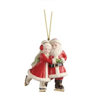 Lenox 897138 Holiday Accent Nutcracker Ornament, Christmas, Decorations(Mr. & Mrs. Claus)