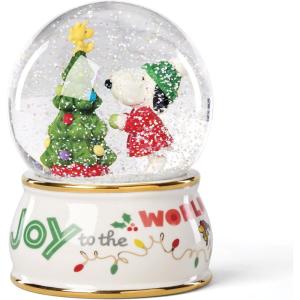 Lenox 897597 Snoopy Snow Globe, Christmas Decorations, Peanuts