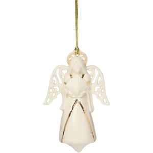 Lenox Ornaments, 2025 Babys 1st Christmas Rudolph Ornament, Silverplated Metal and Resin, Red Ribbon for Tree Decoration, Christmas Decorations, Winter Tree Ornaments, Rudolph Design (1 Piece)(Angel of the Sea)