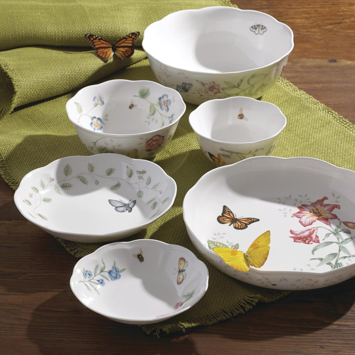 imageLenox 6101836 Butterfly Meadow Fruit Bowl 11 Oz Capacity 675Inch Diameter 1 Piece