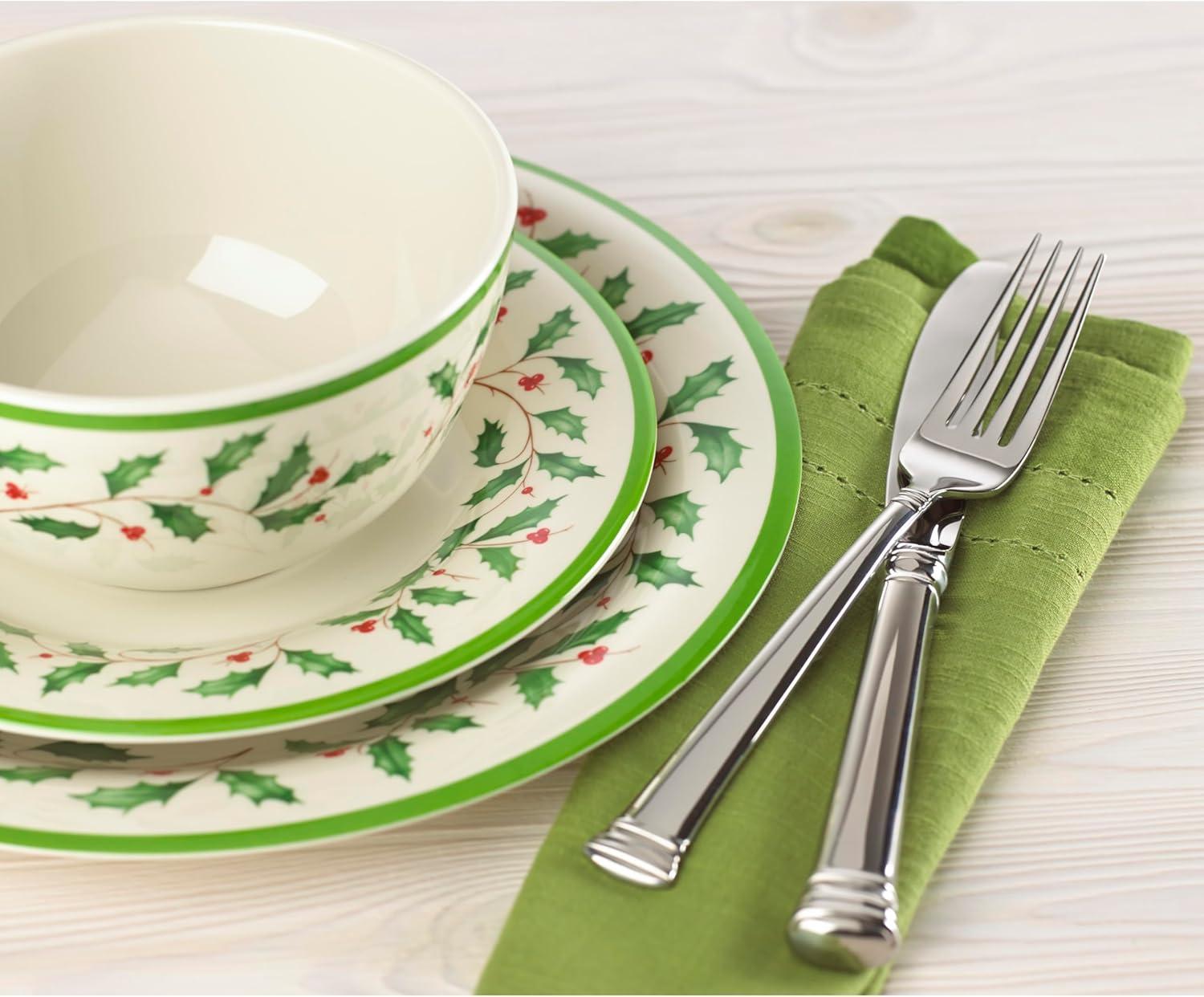 imageLenox 863669 Holiday 4Piece Melamine Dinner Plate Set Christmas Dinnerware Hosting220 LB