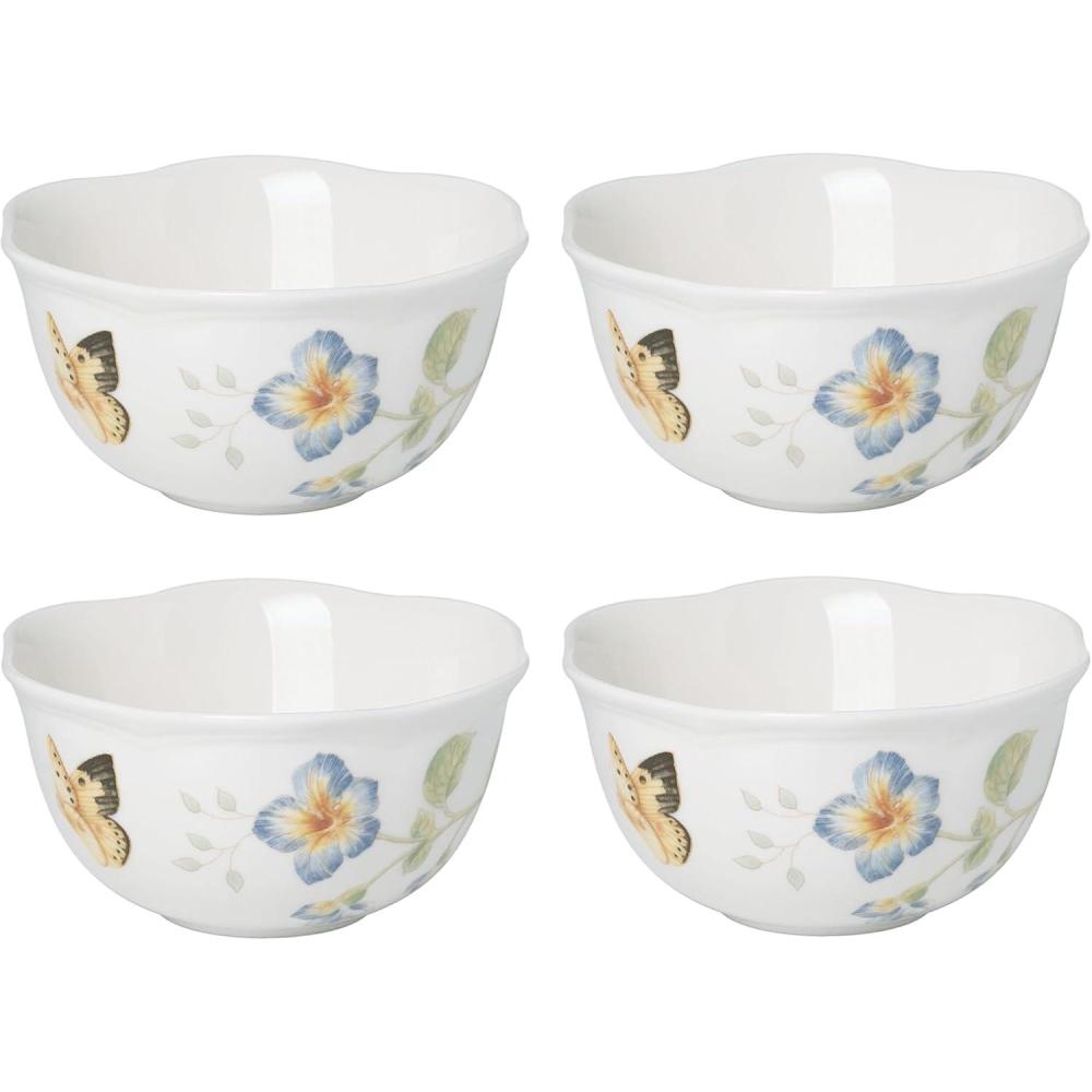 imageLenox 880122 Butterfly Meadow 4Piece Dessert Bowl Set