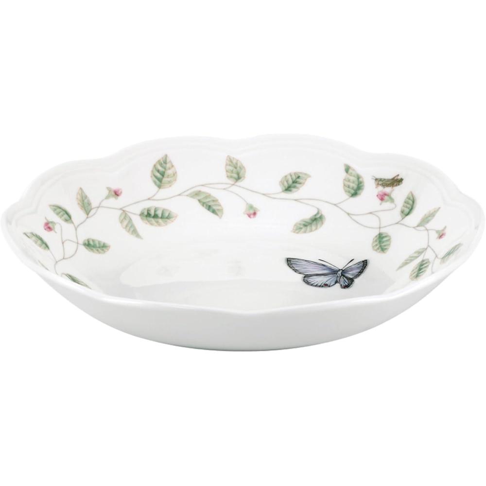 imageLenox Pasta Bowl 20oz Butterfly Meadow Pasta Bowl 1Piece Service For 1 Porcelain White Serving Bowls Wide Shallow Lenox Butterfly Meadow Collection Dishwasher amp Microwave Safe White 1Piece