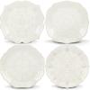 Lenox 829072 French Perle White 4-Piece Assorted Dessert Plate Set