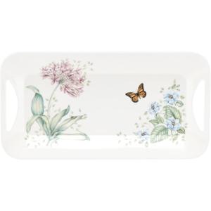 Lenox 855591 Butterfly Meadow Melamine Hors Doeuvres Tray, Lightweight Melamine Material