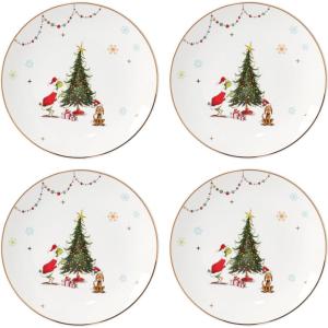 Lenox 895052 Merry Grinchmas Dinner Plates, Set Of 4, Green, 10.75′, Christmas Drinkware, Holiday Hosting(10.75″)