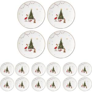 Lenox 895052 Merry Grinchmas Dinner Plates, Set Of 4, Green, 10.75′, Christmas Drinkware, Holiday Hosting(10.75″ (Pack of 4))