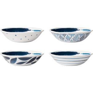 Lenox 895236 Blue Bay Melamine Assorted All-Purpose Bowls, Set of 4, Lightweight Melamine Material