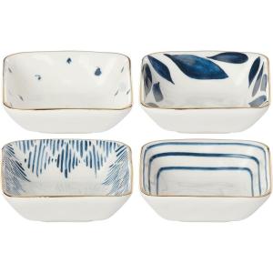 Lenox Blue Bay 4-Piece Stacking Dip Bowl Set, 0.95 LB