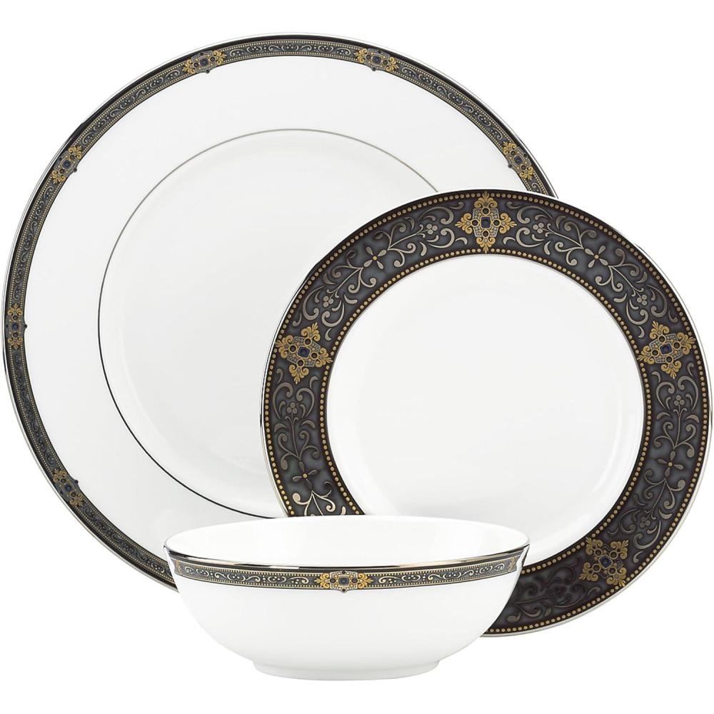 imageLenox 104210022 Vintage Jewel Bread Plate3Piece Place Setting