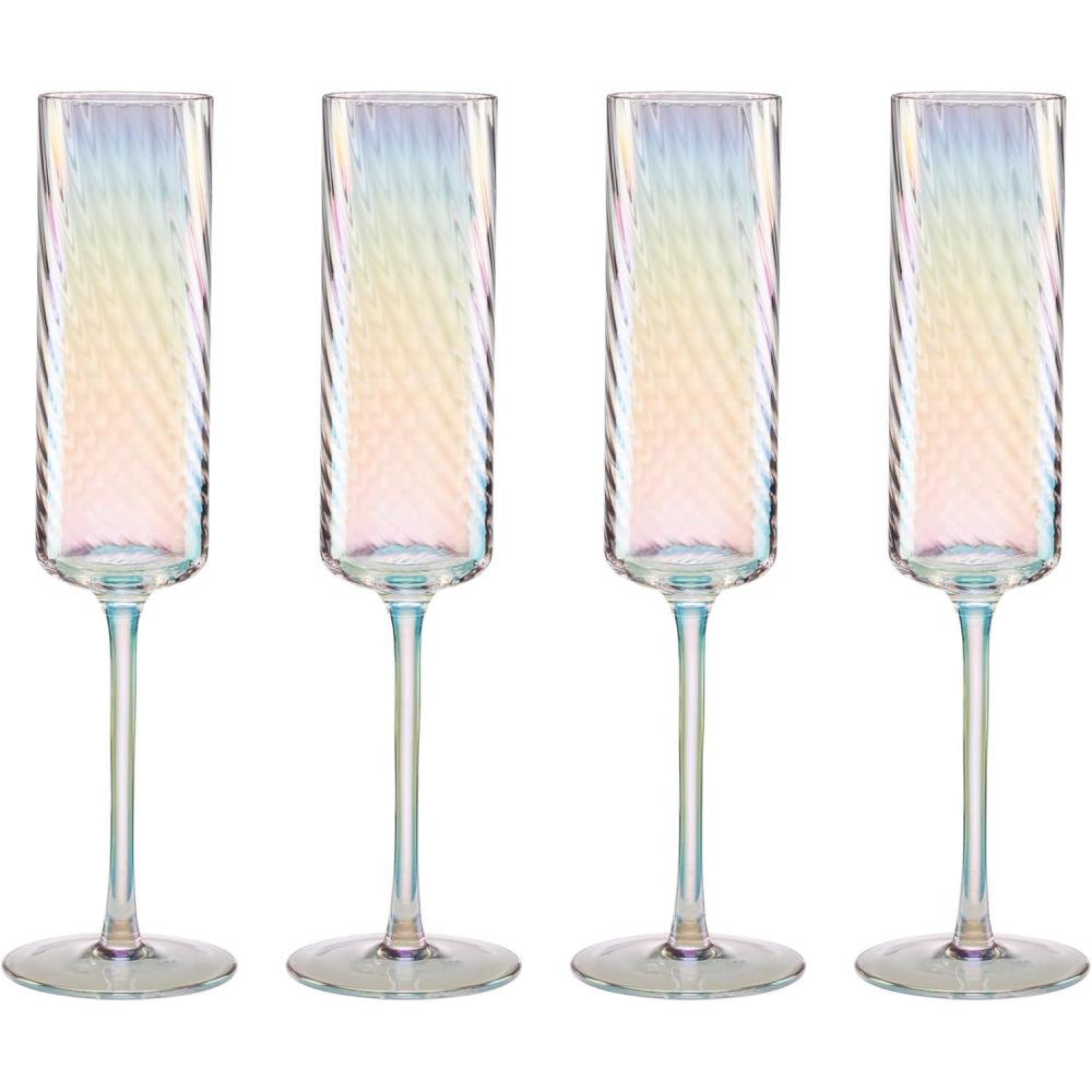 imageLenox 897500 Tuscany Classics Iridescent Set of 4 Glasses White WineFlutes