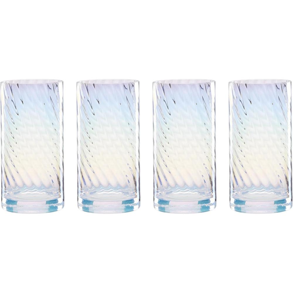 imageLenox 897500 Tuscany Classics Iridescent Set of 4 Glasses White WineHigh Ball Glasses