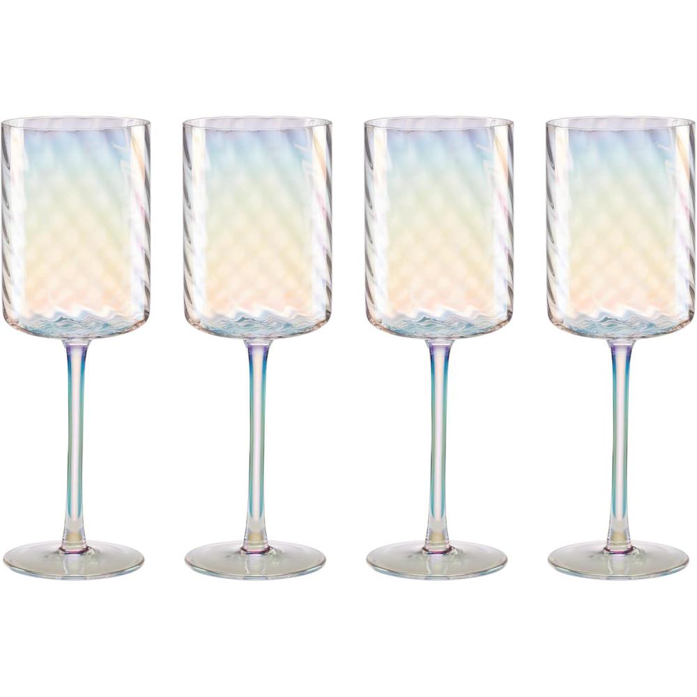 imageLenox 897500 Tuscany Classics Iridescent Set of 4 Glasses  White WineWhite Wine Glasses