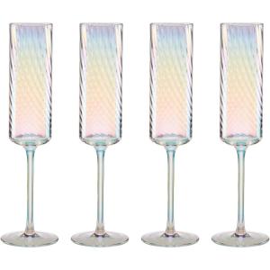 Lenox 897500 Tuscany Classics Iridescent Set of 4 Glasses – White Wine(Flutes)