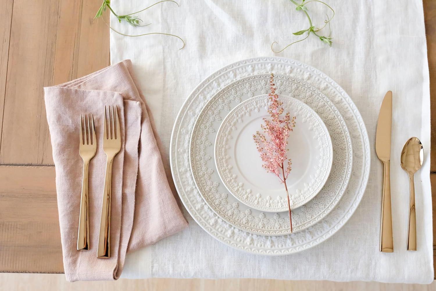 imageLenox 885618 Chelse Muse Fleur Matte Black 4Piece Mug SetDinner Plate