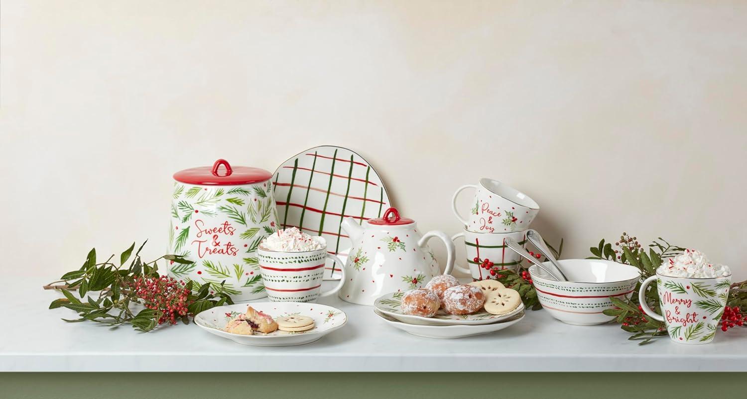 imageLenox 895262 Bayberry 4Piece Dessert Plate Set Christmas Drinkware Holiday Hosting397 Pack of 8