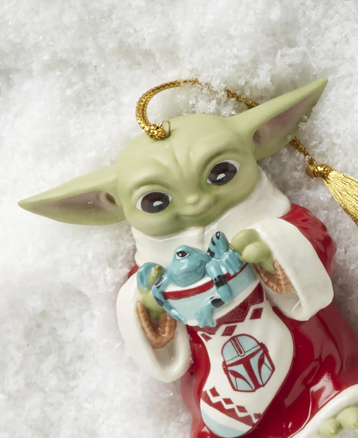 imageLenox 895920 Grogus Holiday Hover Pram Ornament ChristmasGrogu with Stocking