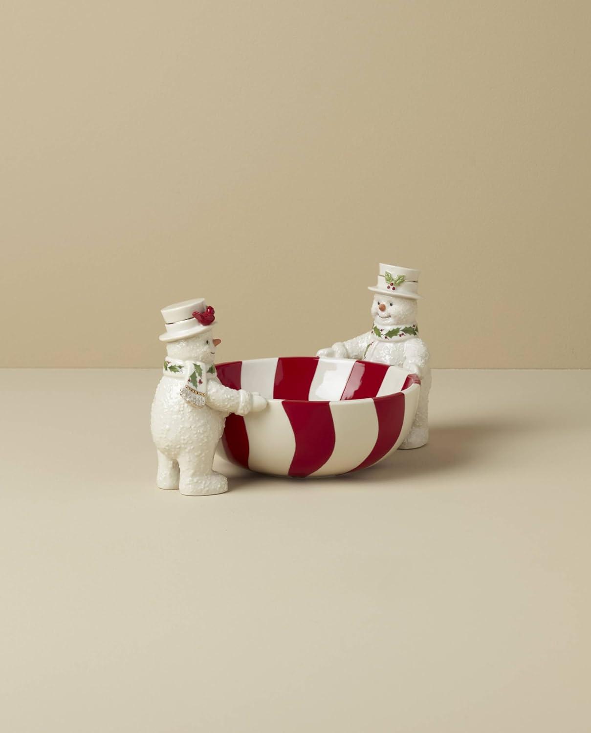 imageLenox 896363 Happy Holly Days Treat Bowl Ivory Christmas amp Holiday Hosting