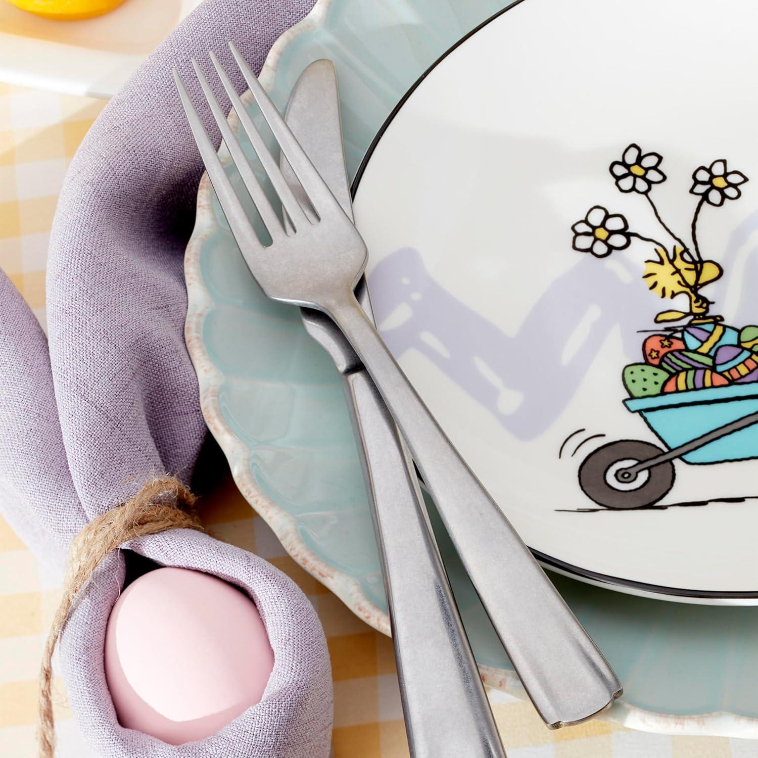 imageLenox 896632 Peanuts Easter Snoopy Hors Doeuvres Tray Spring ServewareAccent Plates Set of 4