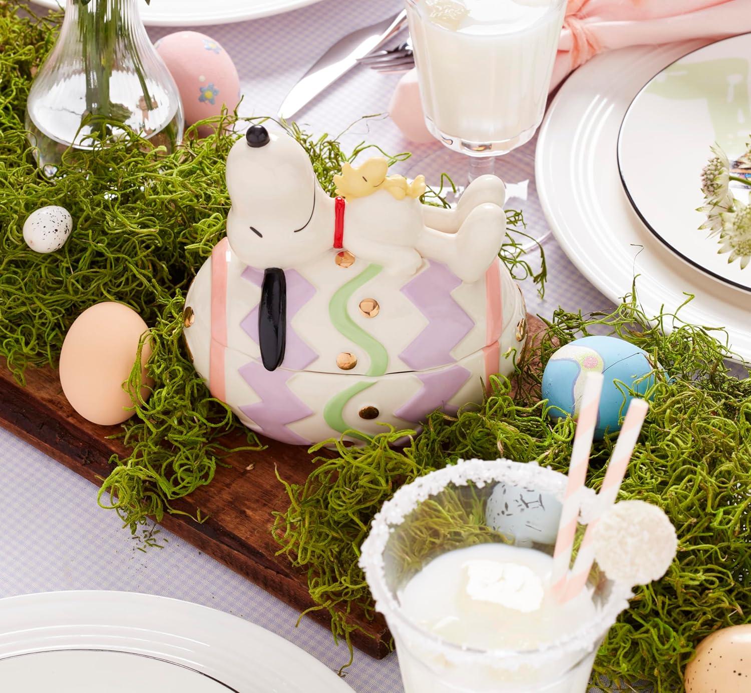 imageLenox 896632 Peanuts Easter Snoopy Hors Doeuvres Tray Spring ServewareCandy Dish