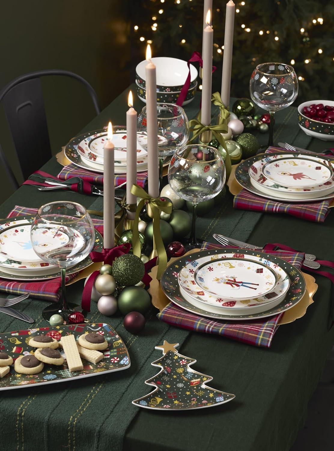 imageLenox Dinnerware Set Nutcracker Ballet Accent Plates Service for 4 Porcelain Dinnerware Microwave amp Dishwasher Safe Pasta Salad and Dinner Nutcracker Christmas Accent Plates Assorted 4 Piece