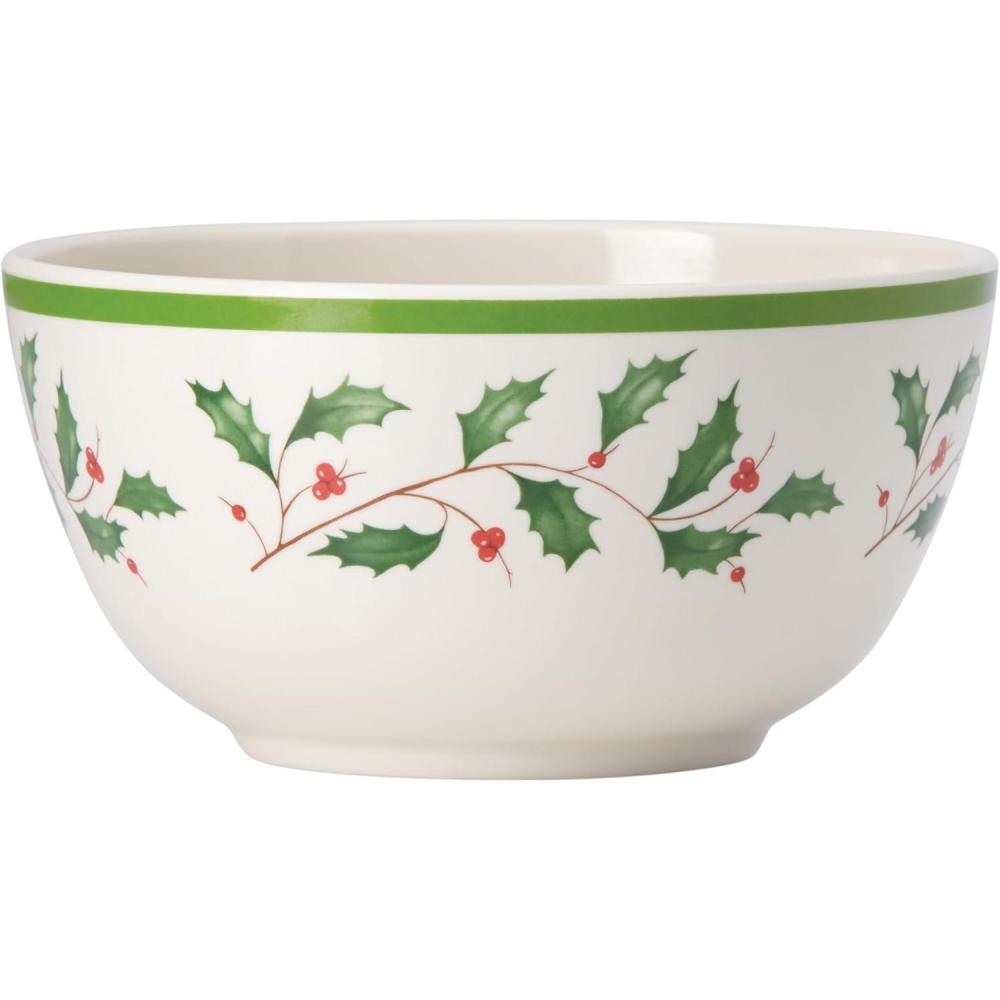 imageLenox 870016 Holiday Melamine 4Piece AllPurpose Bowl Set Christmas Dinnerware Hosting165 LB Pack of 6