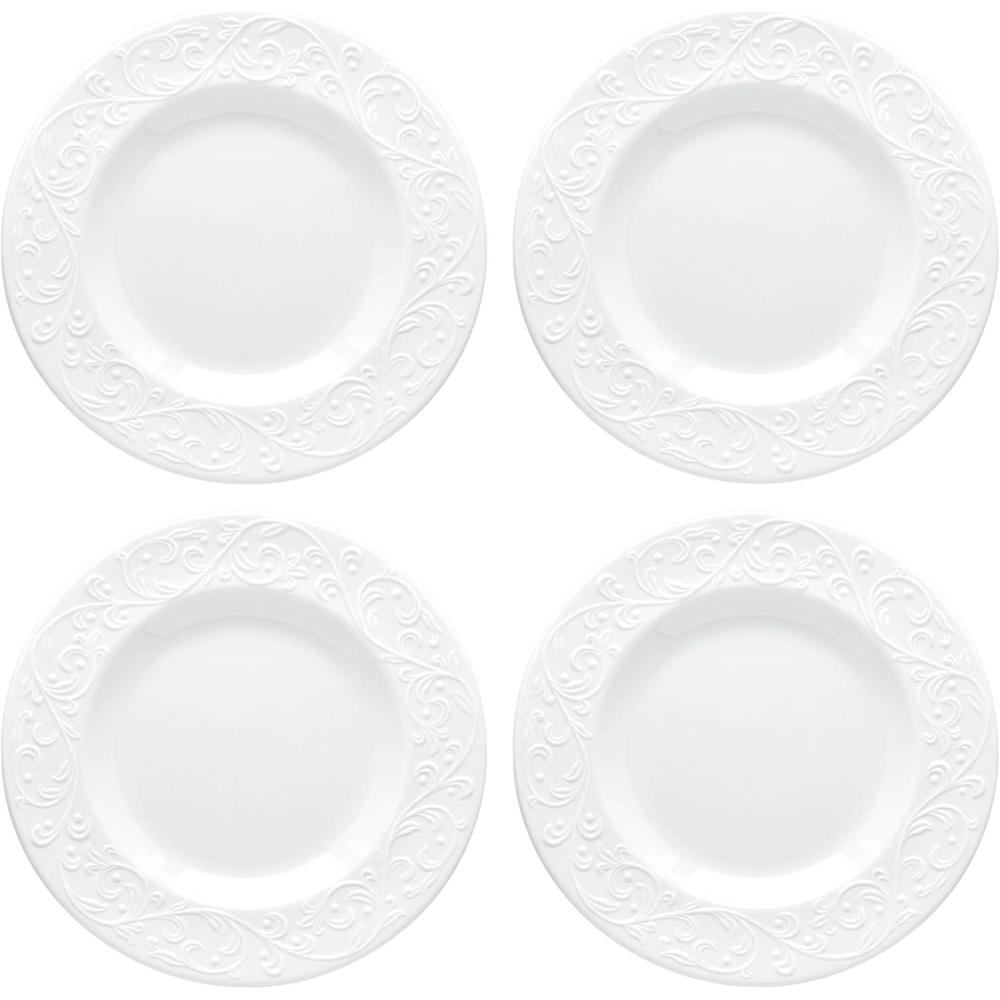 imageLenox 891290 Opal Innocence Carved 4Piece Accent Plate Set