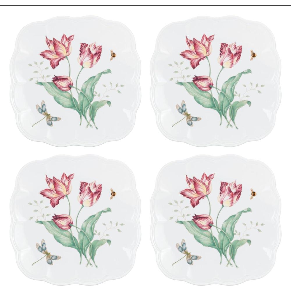 imageLenox 894308 Butterfly Meadow Square 4Piece Accent Plates