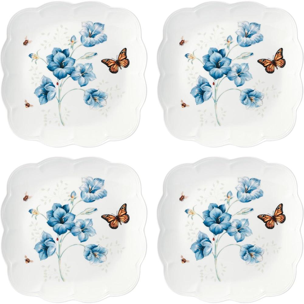 imageLenox 894309 Butterfly Meadow Square 4Piece Dinner Plates